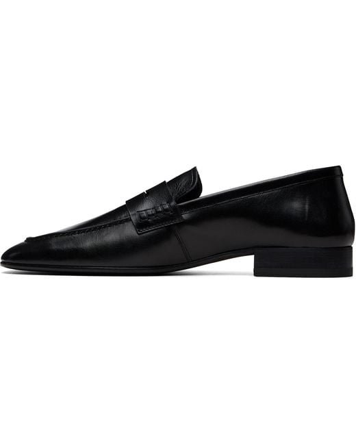 Dries Van Noten Black Leather Loafers for men