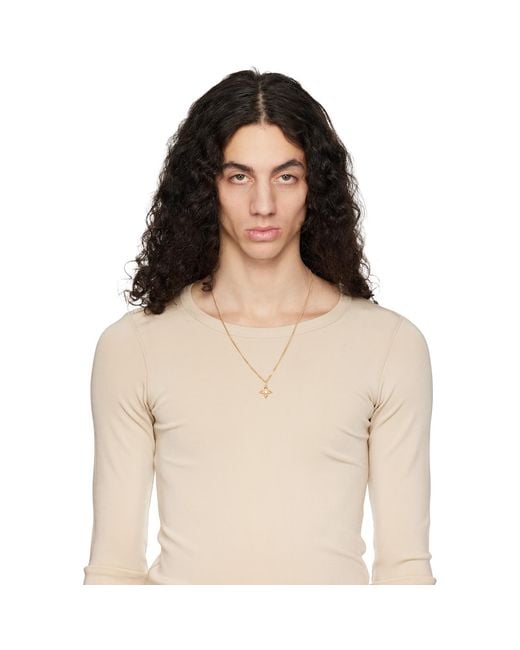 Emanuele Bicocchi Metallic Stella Ventis Necklace for men