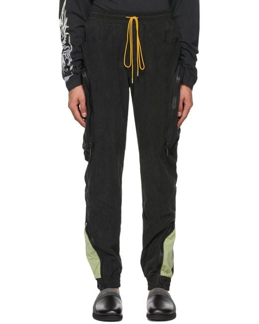 Rhude Cotton Yachting Lounge Pants in Black for Men - Lyst