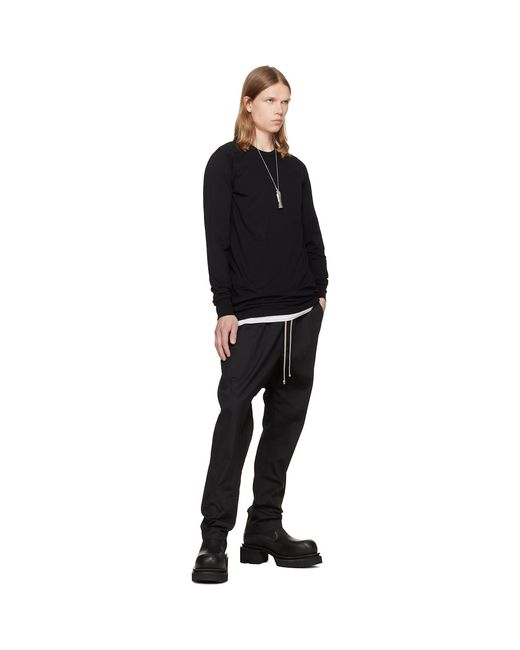Rick Owens Black Tower Level Ls T-Shirt for men