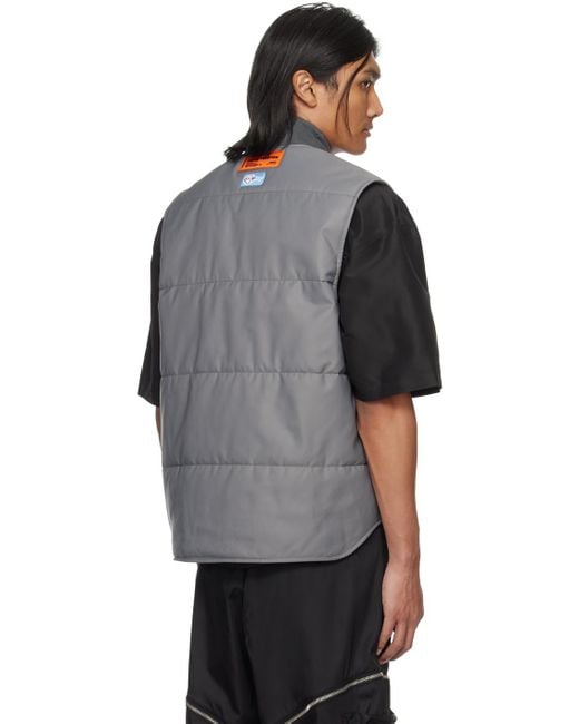 Heron Preston Gray Ex-ray Vest for men
