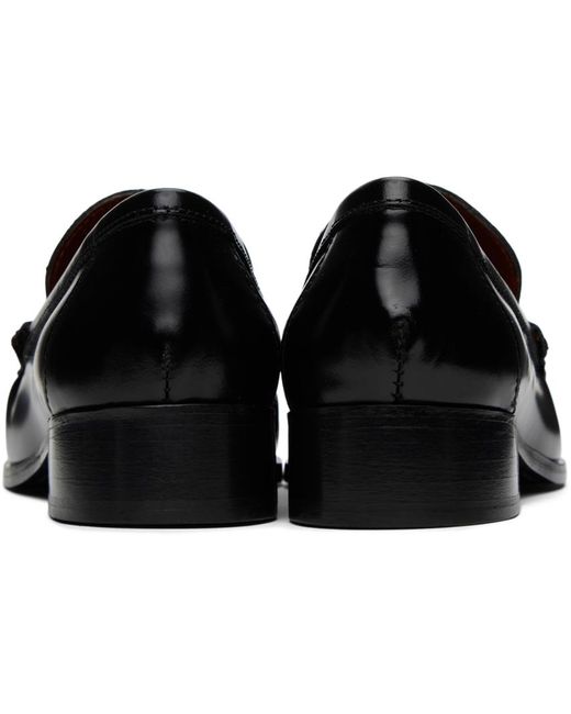 Acne Black Leather Loafers