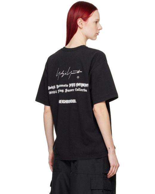 Yohji Yamamoto Black Neighborhood Edition T-Shirt