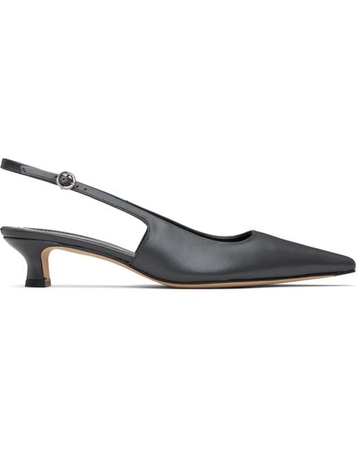 Aeyde Black Catrina Heels