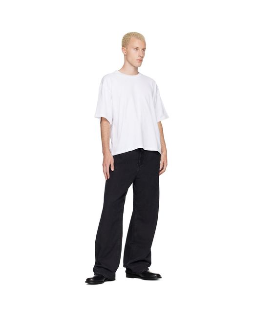 Won Hundred White Houston Plain T-Shirt for men