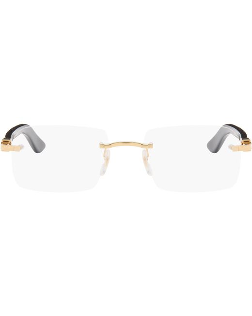 Cartier Black Elongated 'C De Glasses for men