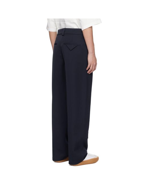 Bottega Veneta Blue Wool Grain De Poudre Trousers for men