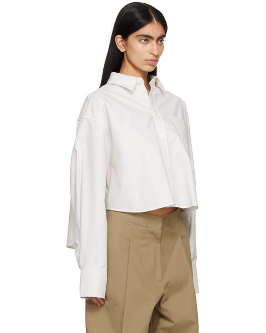 AMI Off-white Embroidered Shirt