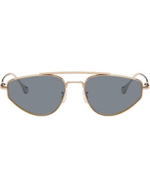 Jil Sander Black Oliver Peoples 'Edition 5' Aviator Sunglasses for men