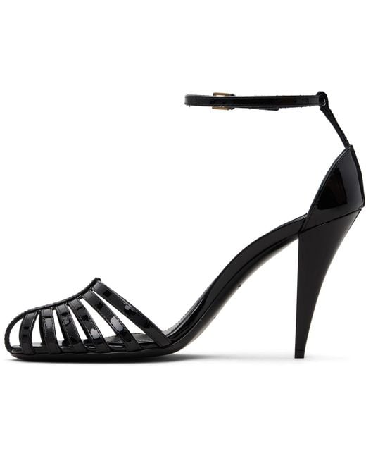 Givenchy Black Cage Heeled Sandals