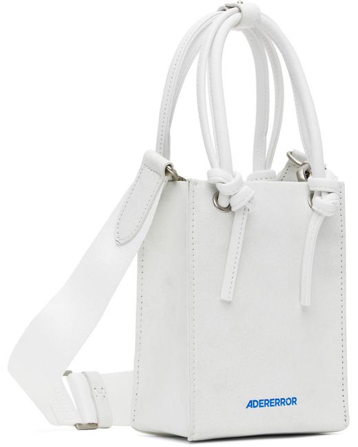 Adererror White Off- Mini Shopping Shoulder Bag