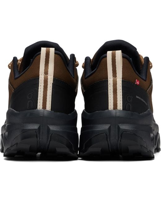 On Shoes Brown Cloudrock Low Waterproof Sneakers for men