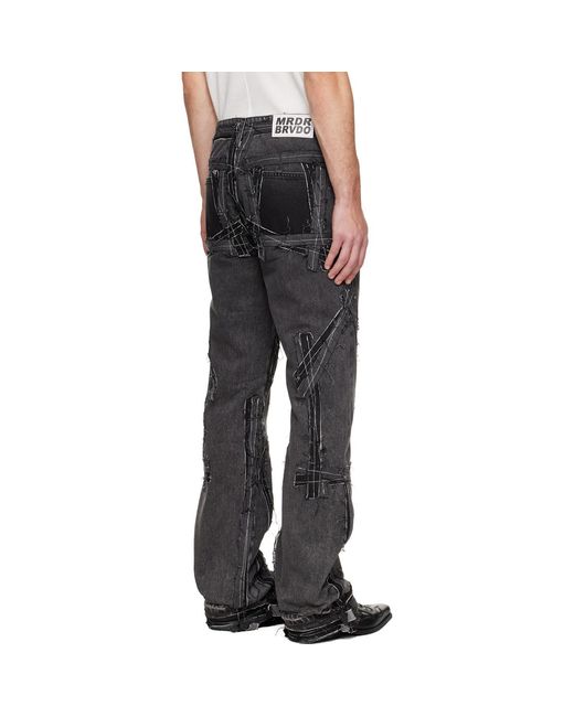 Who Decides War Black Exposure Jeans for men