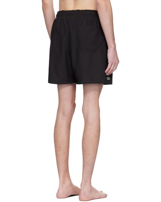 メンズ Lacoste ブラック クイックドライ スイムショーツ Black