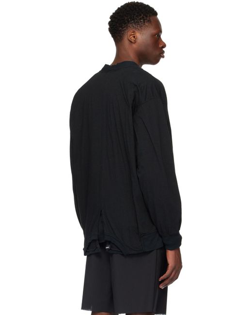Undercover Black Layered Cardigan for men
