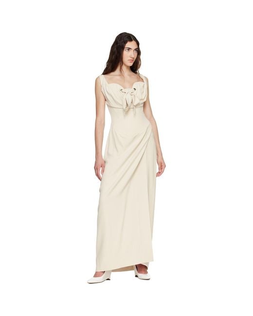 Vivienne Westwood Natural Iwona Corset Maxi Dress