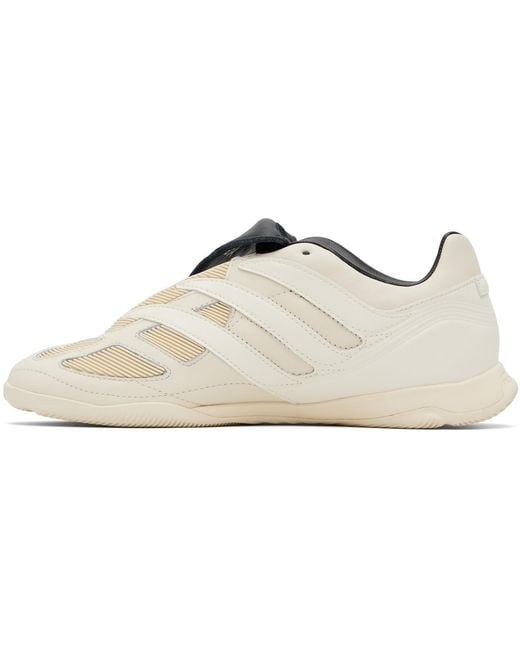 Y-3 White Off- Leather Predator Precision Sneakers for men