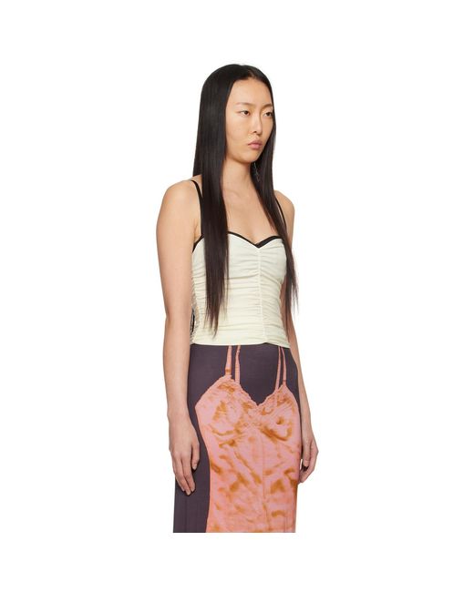 Miaou Multicolor White Renzo Tube Top