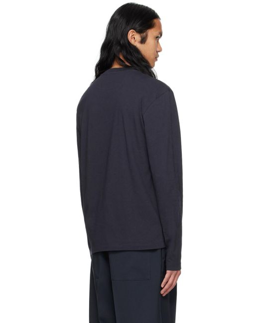Jil Sander Black Three-pack Multicolor Long Sleeve T-shirts for men
