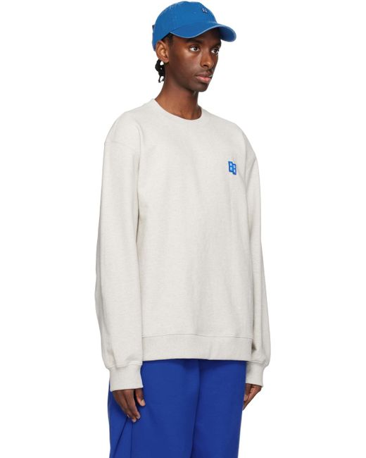 Adererror White Significant Patch Sweatshirt for men