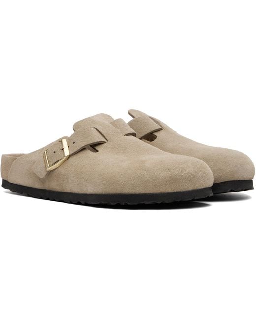 Birkenstock Natural Regular Boston Slip-On Loafers for men