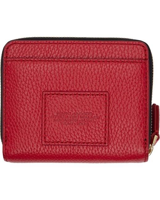 Marc Jacobs Red 'The Leather Mini Compact' Wallet