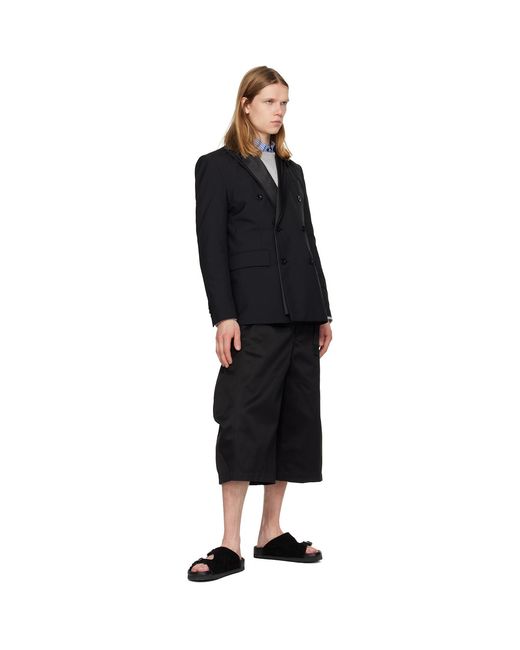 Sacai Black Suiting Blazer for men