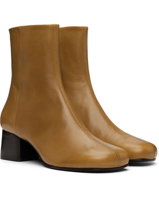 Lemaire Brown Tan Anatomic 55Mm Boots