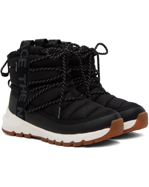 The North Face Black Thermoball Lace-up Boots | Lyst UK