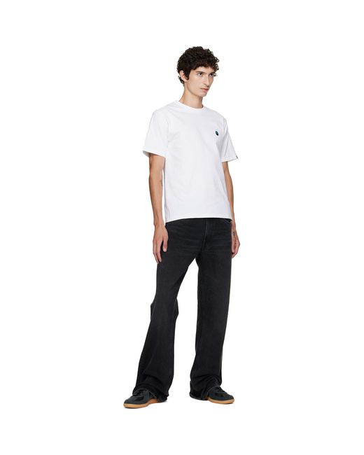 A Bathing Ape White Ape Ghost One Point T-Shirt for men