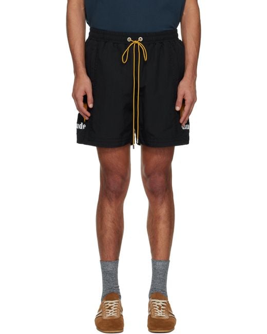 Rhude Black Moonlight Shorts for men