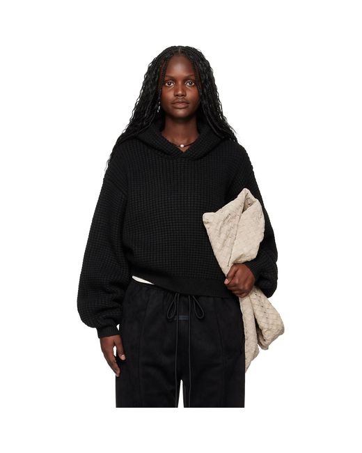 Fear Of God Black Holiday Heavy Waffle 90S Hoodie