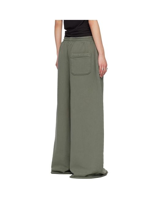 Lu'u Dan Green Raw-Cut Bontan Sweatpants