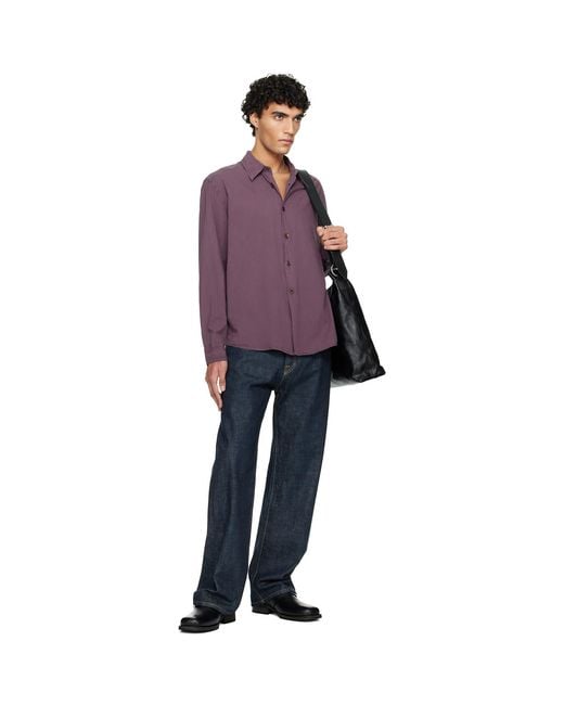 Our Legacy Purple Beyond Shirt for men