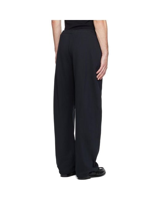 MARINE SERRE Black Moon Logo Sweatpants for men