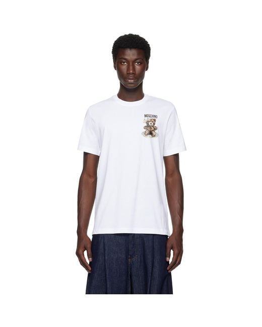 Moschino White Teddy Bear' T-Shirt for men