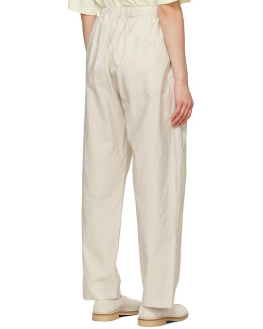 Lemaire Natural Off- Relaxed Trousers