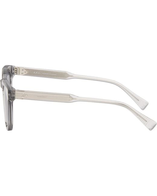 A.P.C. Black 'Les Lou' Sunglasses for men
