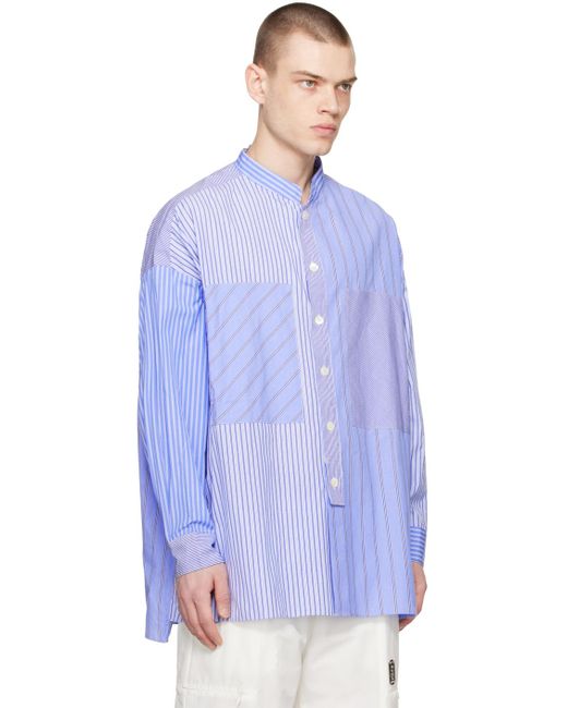 Tanaka Blue Striped Shirt for men