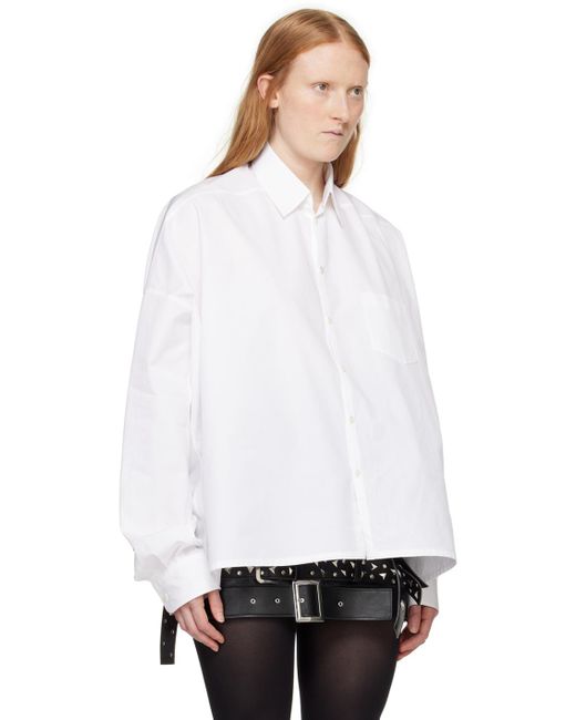 Junya Watanabe ホワイト オーバーサイズ シャツ Black