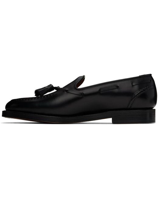 Polo Ralph Lauren Black Handcrafted Calfskin Tassel Loafers for men