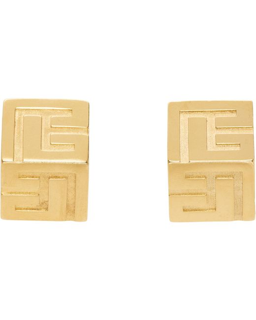 Balmain Black 3D Pb Hoop Earrings