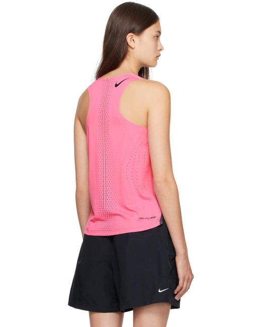 Nike Pink Perforated Tank Top