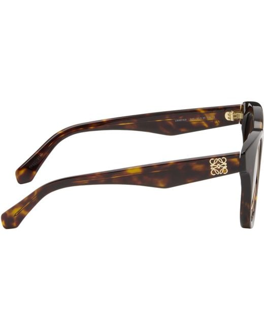 Loewe Black Mini Anagram Butterfly Sunglasses