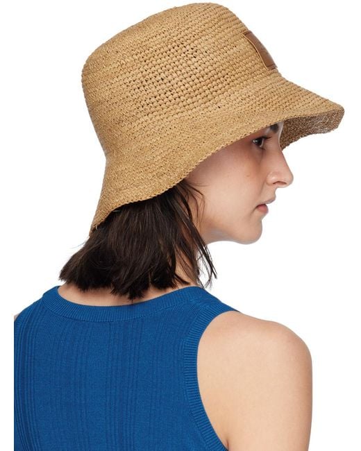 Weekend by Maxmara Blue Tan Tag Hat