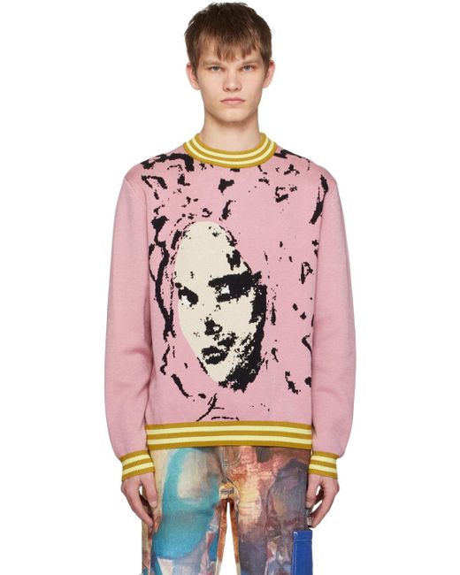 Kidsuper Pink 'the Con Artist' Sweater for men