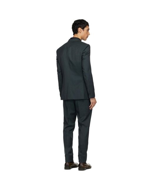 Boss Black Slim-Fit Virgin Wool Suit for men
