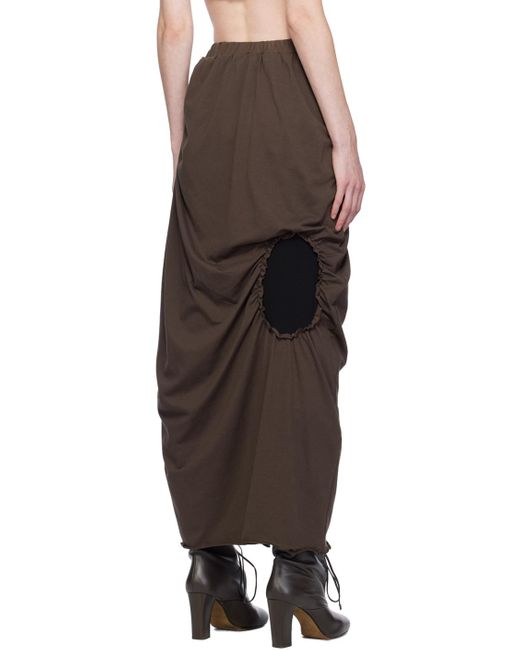 JKim Black Ovals Midi Skirt