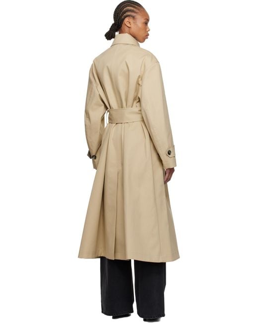 AMI Natural Belted Coat