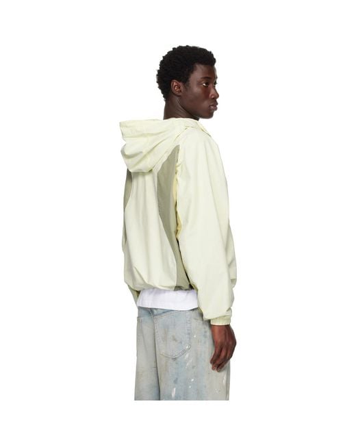 Dime White Off- Tech Windbreaker Jacket for men